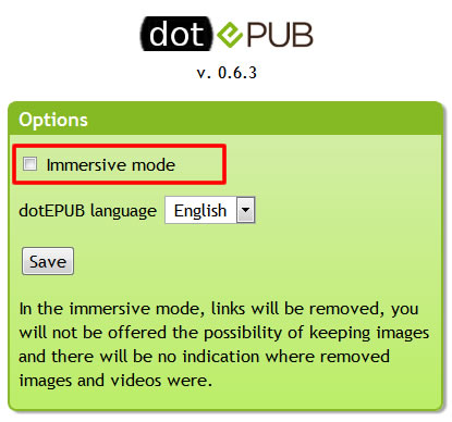 dotEPUB 將任何網頁轉換成 EPub 電子書格式 - Chrome 瀏覽器擴充功能