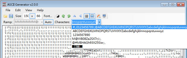 ASCII Generator 將圖片用 ASCII 碼來呈現(免安裝)