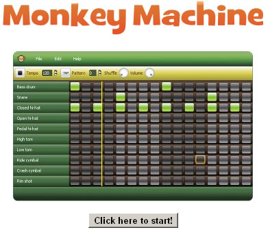 Monkey Machine 線上創作你的音樂節奏，還可下載