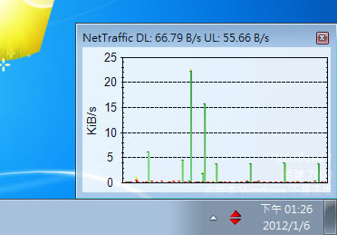 NetTraffic 網路流量顯示與統計免費工具