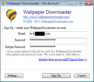 Wallpaper Downloader 定時自動抓取 Bing 圖片來當電腦桌布