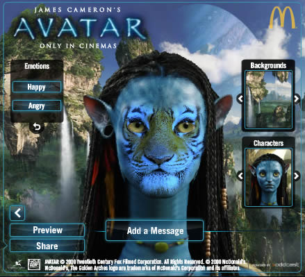 阿凡達Avatar 變臉器，變身成為納美人!