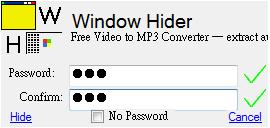 UDWA Window Hider 隱藏和保護 Windows 正在執行的應用程式