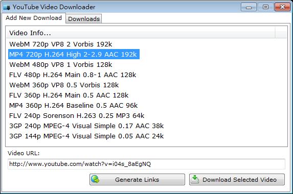 YouTube Video Downloader 下載 YouTube 影片
