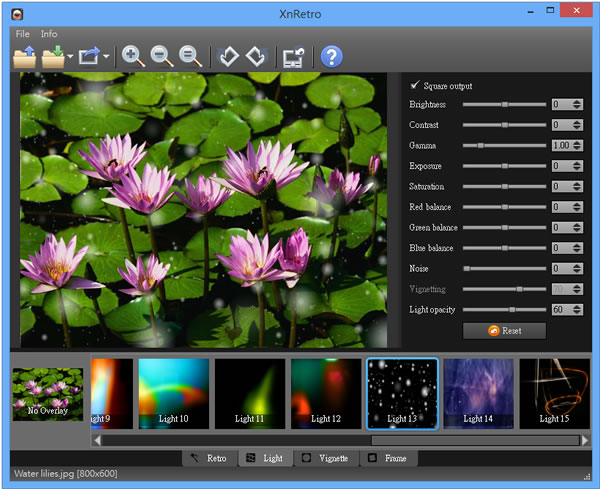 XnRetro 具有多種圖片後製效果的免費應用軟體