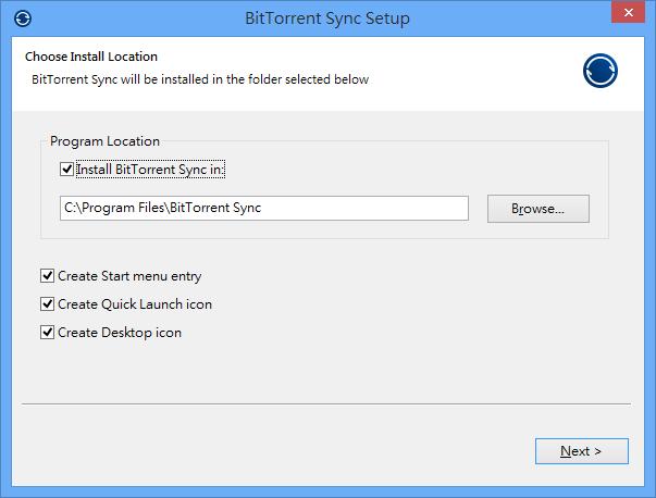 BitTorrent Sync 利用 P2P 技術，將別人電腦內的檔案同步到自己電腦