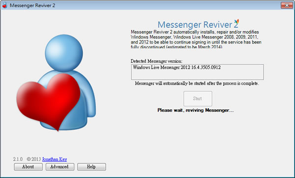 Messenger Reviver 2 讓你繼續使用 Windows Live Messenger，免升級到 Skype(免安裝)