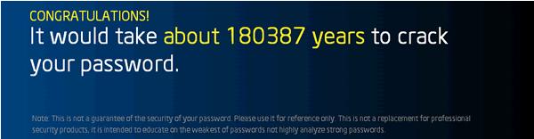 讓 Intel 告訴你的密碼多久會被破解