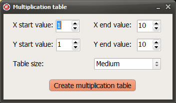 Multiplication Table - 九九乘法表自己印