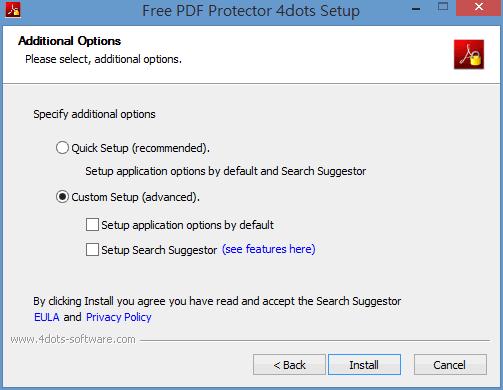 Free PDF Protector 4dots 設定 PDF 檔案開啟密碼與保全