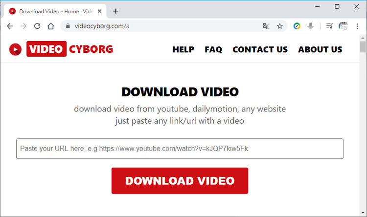 VideoCyborg.com 無廣告讓你從 YouTube、dailymotion...下載影片