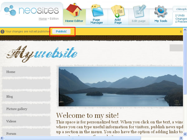 neosites 免費建立自己的網站