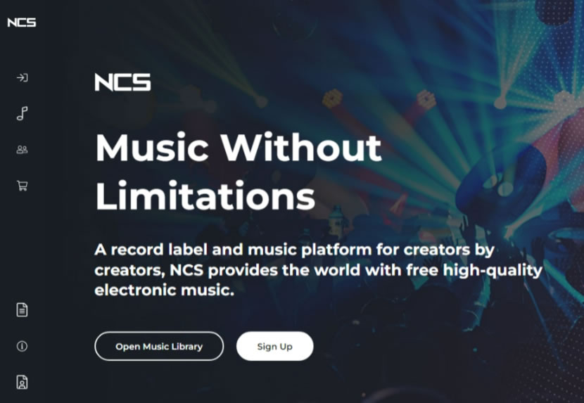 NCS 可免費用於影片或直播的音樂音效資源網站