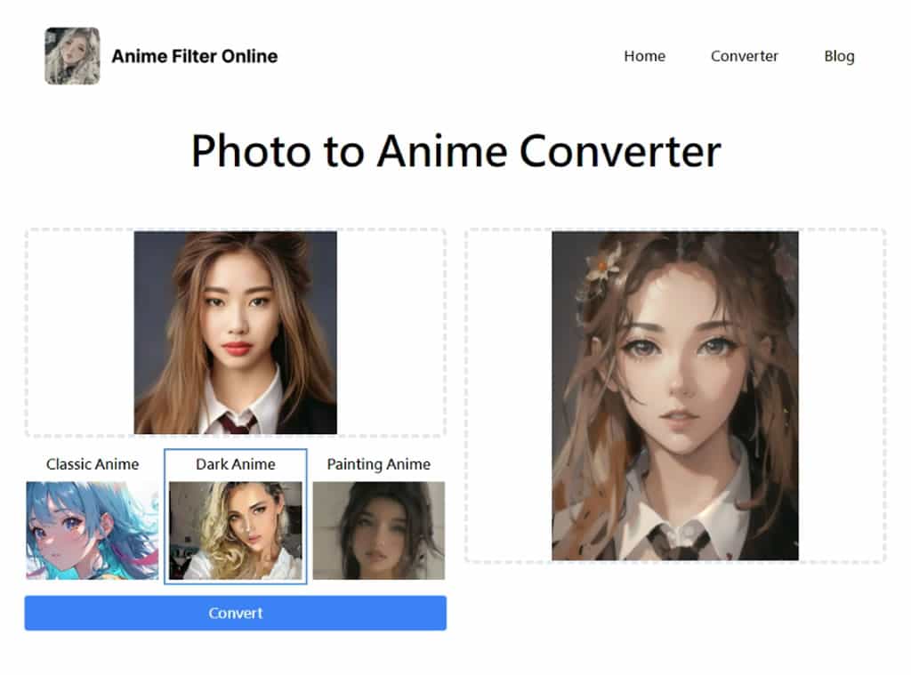 Anime Filter Online：線上用 AI 輕鬆製作動漫效果照片